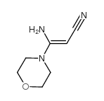 3-氨基-3-吗啉丙烯腈结构式