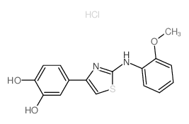 1,2-Benzenediol,4-[2-[(2-methoxyphenyl)amino]-4-thiazolyl]-, hydrochloride (1:1) picture