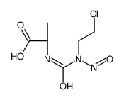 (2S)-2-[[2-chloroethyl(nitroso)carbamoyl]amino]propanoic acid Structure