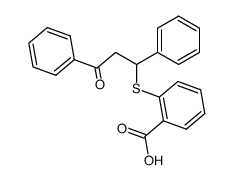 3-(2-mercaptobenzoic acid)-1,3-diphenyl-propan-1-one结构式