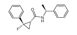 (1S,2S)-(-)-2-fluoro-2-phenylcyclopropyl-N-[(S)-1-phenylethyl]carboxamide Structure