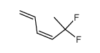 cis-5,5-difluoro-1,3-hexadiene Structure