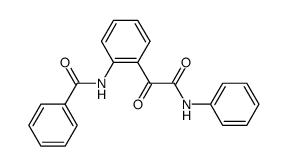 (2-Benzamidophenyl)-N-phenylglyoxylamid Structure