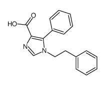 5-phenyl-1-(2-phenylethyl)imidazole-4-carboxylic acid Structure