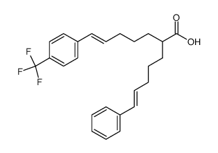 (6E)-2-[(4E)-5-phenylpent-4-enyl]-7-(p-trifluoromethylphenyl)hept-6-enoic acid结构式