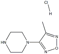3-methyl-4-(piperazin-1-yl)-1,2,5-oxadiazole Structure