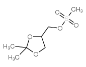 d,l-2,2-dimethyl-1,3-dioxolane-4-methanol methanesulfonate结构式