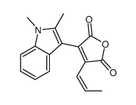 3-(1,2-dimethylindol-3-yl)-4-prop-1-enylfuran-2,5-dione Structure