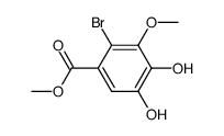 methyl 2-bromo-3-methoxy-4,5-dihydroxybenzoate结构式