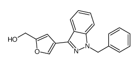 [4-(1-benzylindazol-3-yl)furan-2-yl]methanol结构式