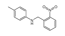 N-(2-nitro-benzyl)-p-toluidine结构式