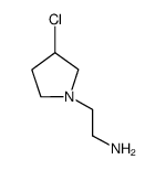 2-(3-chloropyrrolidin-1yl)ethanamine结构式