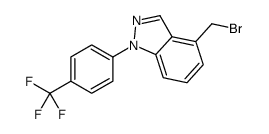 4-(bromomethyl)-1-[4-(trifluoromethyl)phenyl]indazole结构式