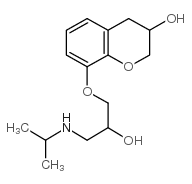 3,4-dihydro-8-(2-hydroxy-3-isopropylaminopropoxy)-2H-1-benzopyran-3-ol picture