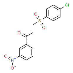 3-[(4-Chlorophenyl)sulfonyl]-1-(3-nitrophenyl)-1-propanone structure