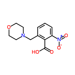 2-(4-Morpholinylmethyl)-6-nitrobenzoic acid结构式