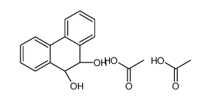 acetic acid,(9R,10R)-9,10-dihydrophenanthrene-9,10-diol结构式