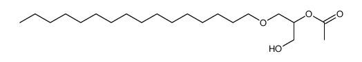 1-O-HEXADECYL-2-ACETYL-RAC-GLYCEROL结构式