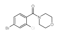 4-溴-2-氯-1-(吗啉羰基)苯结构式