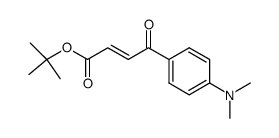 t-butyl 4-p-dimethylaminophenyl-4-oxobut-trans-2enoate结构式