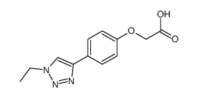 2-[4-(1-ethyltriazol-4-yl)phenoxy]acetic acid结构式