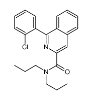 1-(2-chlorophenyl)-N,N-dipropylisoquinoline-3-carboxamide结构式