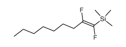 1,2-difluoro 1-trimethylsilyl 1-nonene Structure