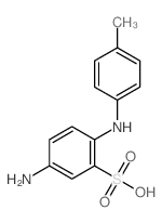 Benzenesulfonic acid, 5-amino-2-[ (4-methylphenyl)amino]-结构式