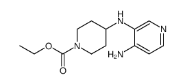 1-Piperidinecarboxylic acid, 4-[(4-amino-3-pyridinyl)amino]-, ethyl ester Structure