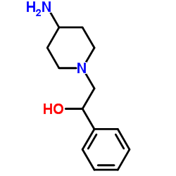 2-(4-Amino-1-piperidinyl)-1-phenylethanol Structure