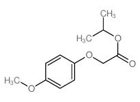 propan-2-yl 2-(4-methoxyphenoxy)acetate结构式