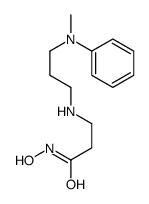 N-hydroxy-3-[3-(N-methylanilino)propylamino]propanamide Structure