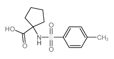 Cyclopentanecarboxylicacid, 1-[[(4-methylphenyl)sulfonyl]amino]- structure