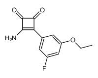 3-amino-4-(3-ethoxy-5-fluorophenyl)cyclobut-3-ene-1,2-dione Structure