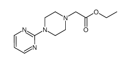 ethyl 2-[4-(2-pyrimidinyl)piperazino]acetate结构式