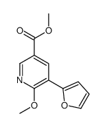 methyl 5-(furan-2-yl)-6-methoxypyridine-3-carboxylate结构式