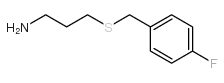 3-[(4-fluorophenyl)methylsulfanyl]propan-1-amine结构式