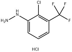 (2-Chloro-3-(trifluoromethyl)phenyl)hydrazinehydrochloride structure