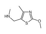 (2-Methoxy-4-methyl-thiazol-5-ylmethyl)-methyl-amine Structure