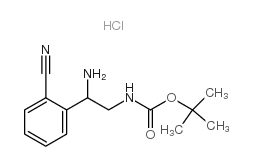 [2-氨基-2-(2-氰基-苯基)-乙基]-氨基甲酸叔丁酯盐酸盐结构式