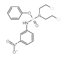 Phosphorodiamidic acid,N,N-bis(2-chloroethyl)-N'-(m-nitrophenyl)-, phenyl ester (7CI) structure