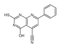 4-oxo-7-phenyl-2-sulfanylidene-1H-pyrido[2,3-d]pyrimidine-5-carbonitrile Structure