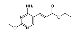 ethyl (E)-3-(4-amino-2-methoxy-pyrimidin-5-yl)prop-2-enoate structure