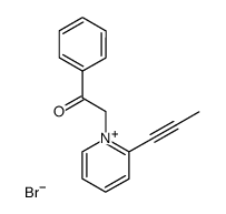 1-(2-oxo-2-phenylethyl)-2-(prop-1-yn-1-yl)pyridin-1-ium bromide结构式