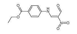 4-(2-nitro-3-oxo-propenylamino)-benzoic acid ethyl ester结构式