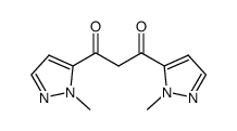 1,3-bis(1-methyl-1H-pyrazol-5-yl)propane-1,3-dione Structure