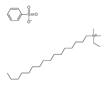 benzenesulfonate,ethyl-hexadecyl-dimethylazanium Structure