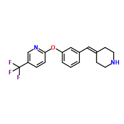 2-[3-(4-Piperidinylidenemethyl)phenoxy]-5-(trifluoromethyl)pyridine结构式