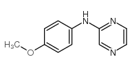 N-(4-甲氧基苯基)吡嗪-2-胺结构式