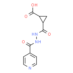 2-(N-(4-PYRIDYLCARBONYLAMINO)CARBAMOYL)CYCLOPROPANECARBOXYLIC ACID Structure